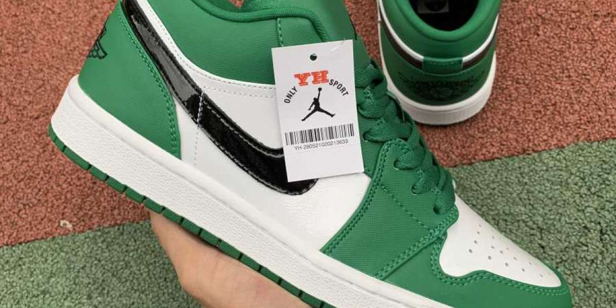 553558-301 New 2020 Air Jordan 1s Low ‘Pine Green’ Hot Sell  Hot Sell