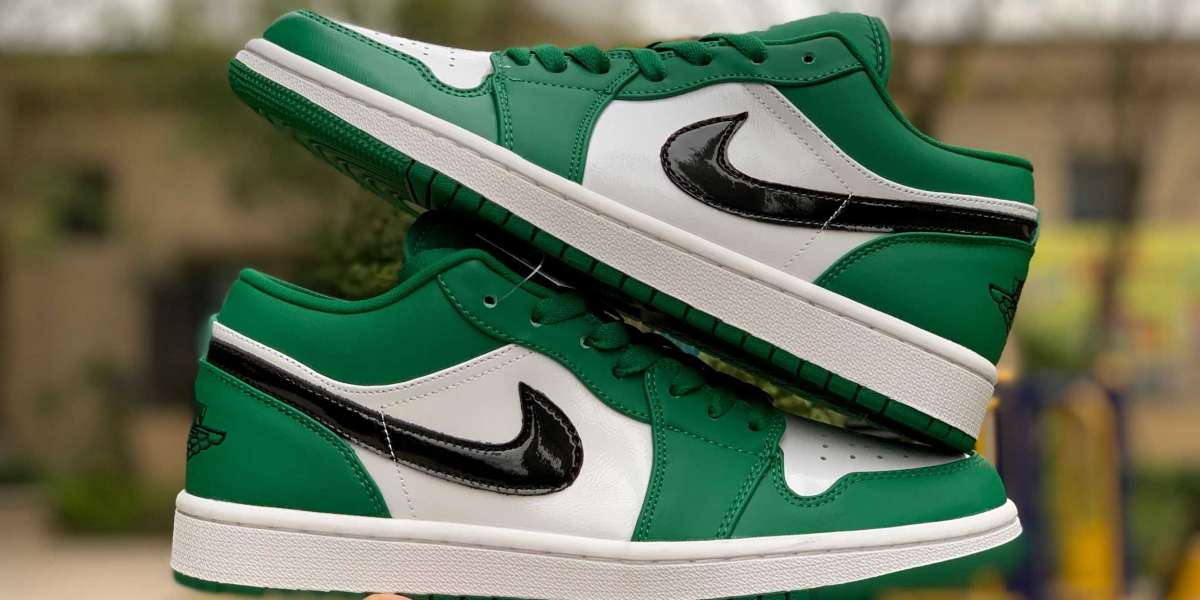 553558-301 New 2020 Air Jordan 1s Low ‘Pine Green’ Hot Sell  Hot Sell