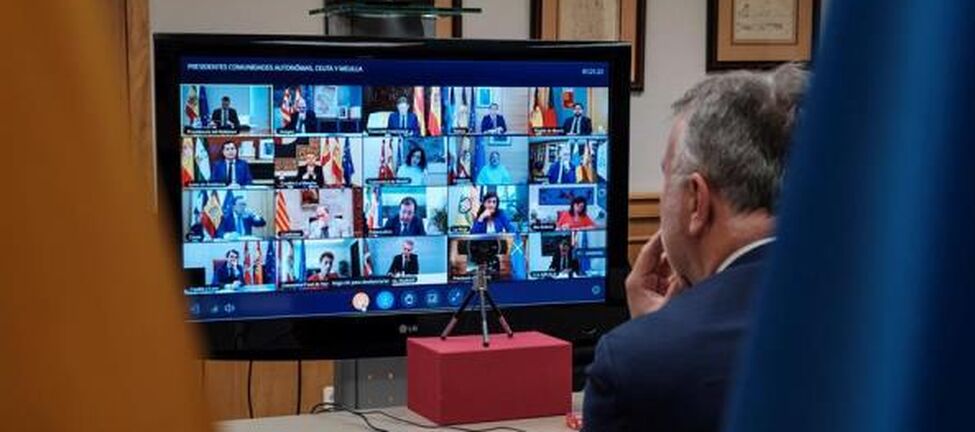 El presidente canario abre la puerta a adelantar la llegada de turismo internacional a lo largo de junio, pero exige test negativos en origen
