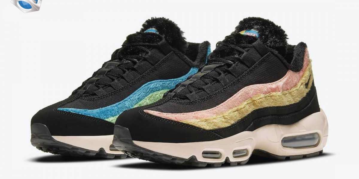 DB9577-001 Nike Air Max 95 "Fuzzy Fur" Black Sneakers