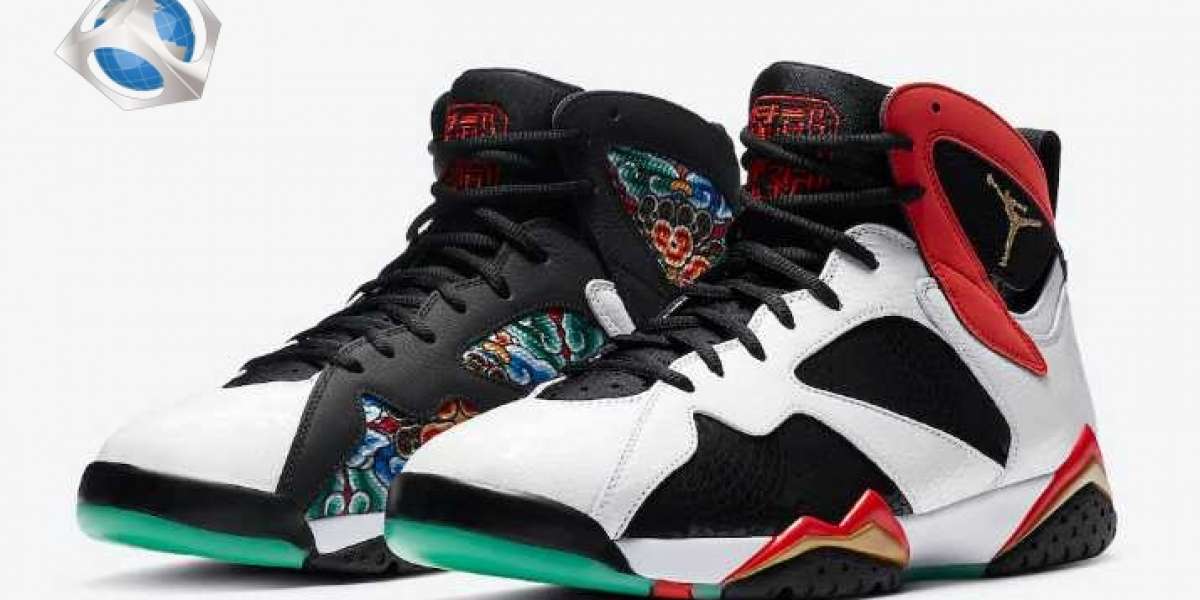 This pair of China-limited Air Jordan 7 has picturesque details! Air Jordan 7 GC "China" Newest CW2805-160