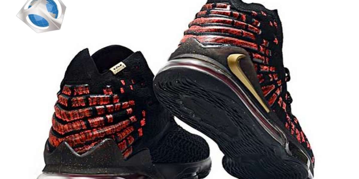 Nike LeBron 17 “Courage” Black/Red-Metallic Gold 2020 CD5054-001 For Sale Online