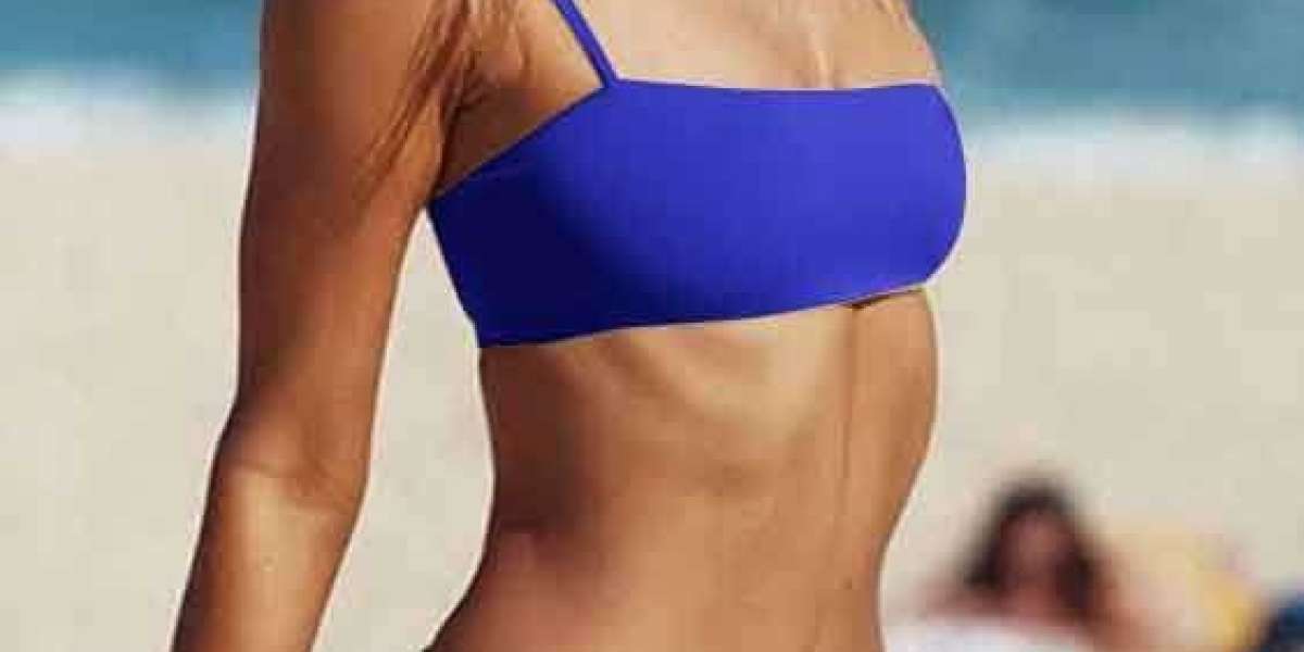 V-Neck Self-Tie Tie-Up Bikini Set Swimwear