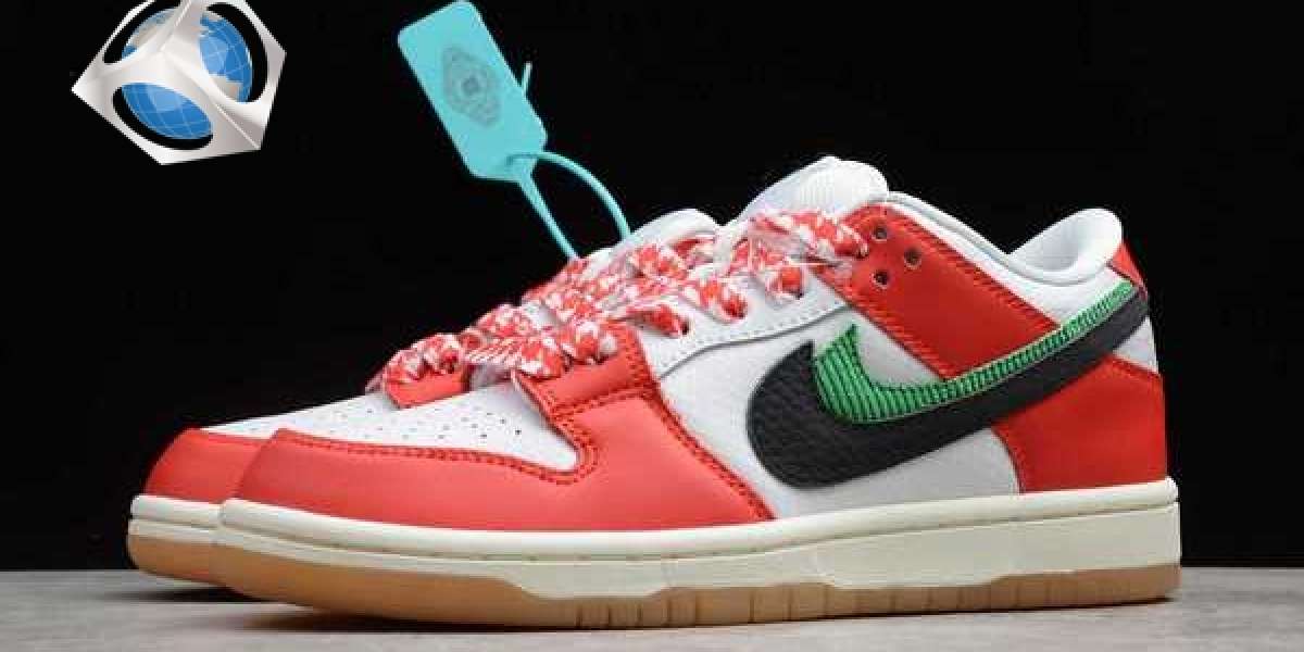 Frame Skate x Nike SB Dunk Low “Habibi” Chile Red/White-Lucky Green-Black 2020 Newest CT2550-600