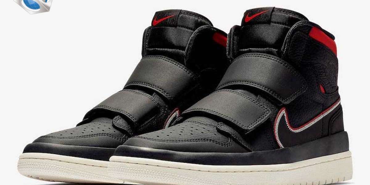 How About The Air Jordan 1 Retro High Double Strap “Black Red” Sneakers AQ7924-016?