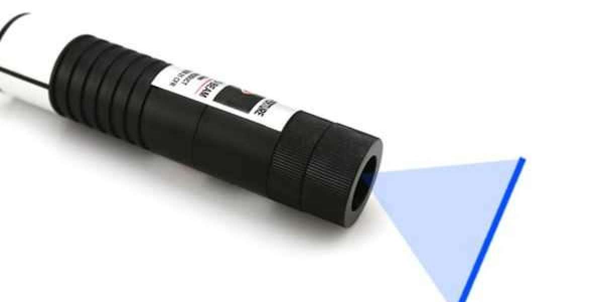 The Best Measured 445nm 50mW-100mW Separate Crystal Lens Blue Laser Line Generator