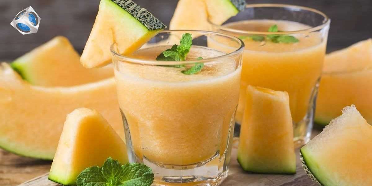 Cantaloupe juice, drink, healthy menu to cool cantaloupe heat