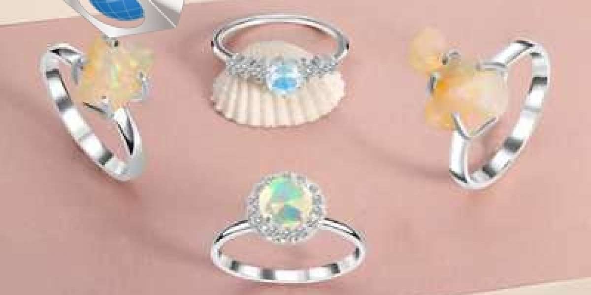 Gemstone Opal Ring (Silver/Golden) At Wholesale Price | Rananjay Exports