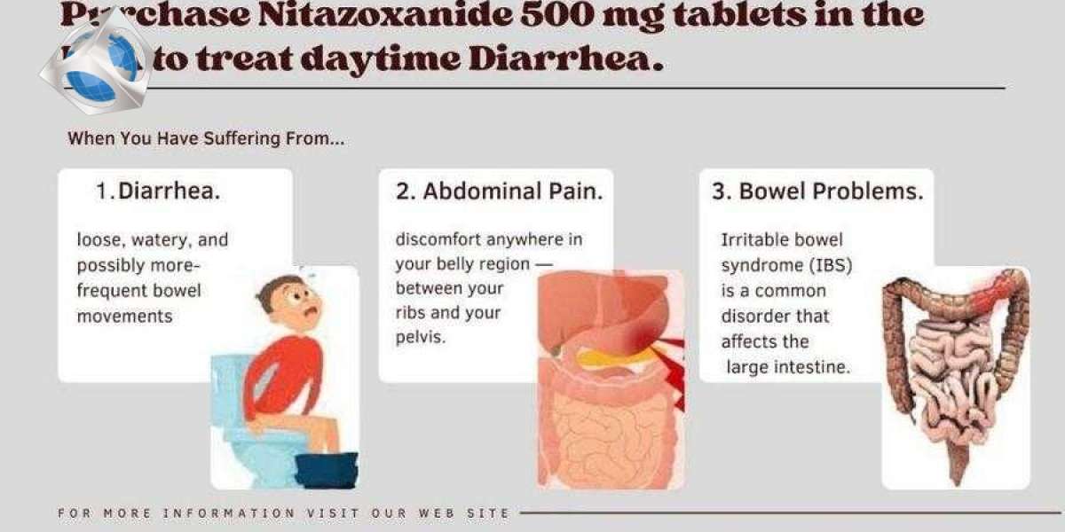 Buy Nitazoxanide 500 mg tablets in the USA to treat daytime Diarrhea.