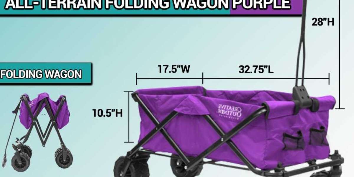 A folding wagon is a multifunctional tool.