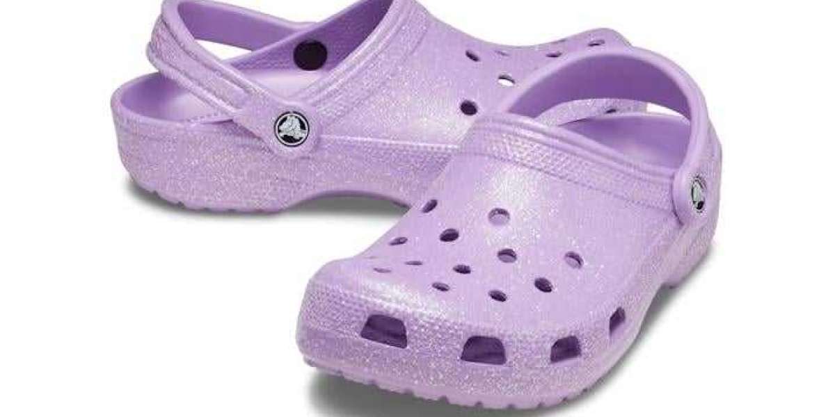 navy Crocs slippers