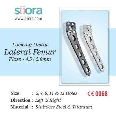 Locking Distal Lateral Femur Plate 4.5/5.0 mm Profile Picture