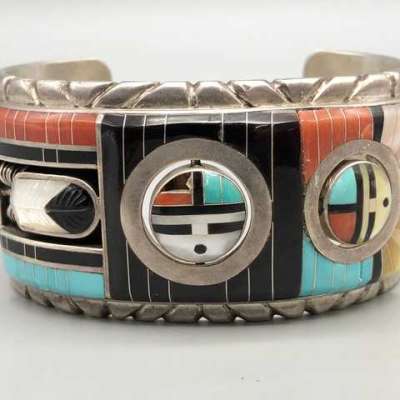 Don Dewa Zuni Inlay and Double Spinner Bracelet Profile Picture