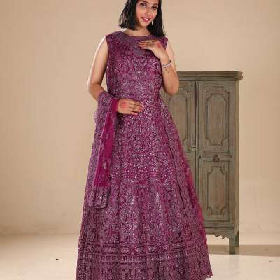 Partywear Net Gown with Net Dupatta. Profile Picture