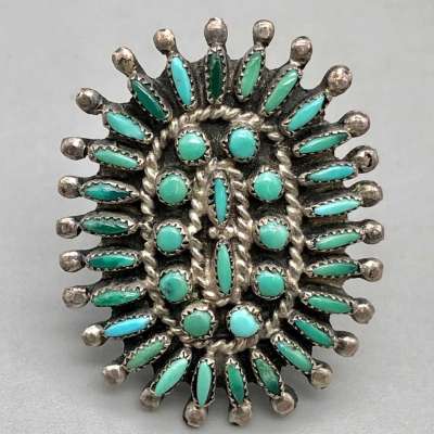 Needlepoint Turquoise Cluster Ring Profile Picture