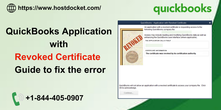 QuickBooks - Application with Revoked Certificate