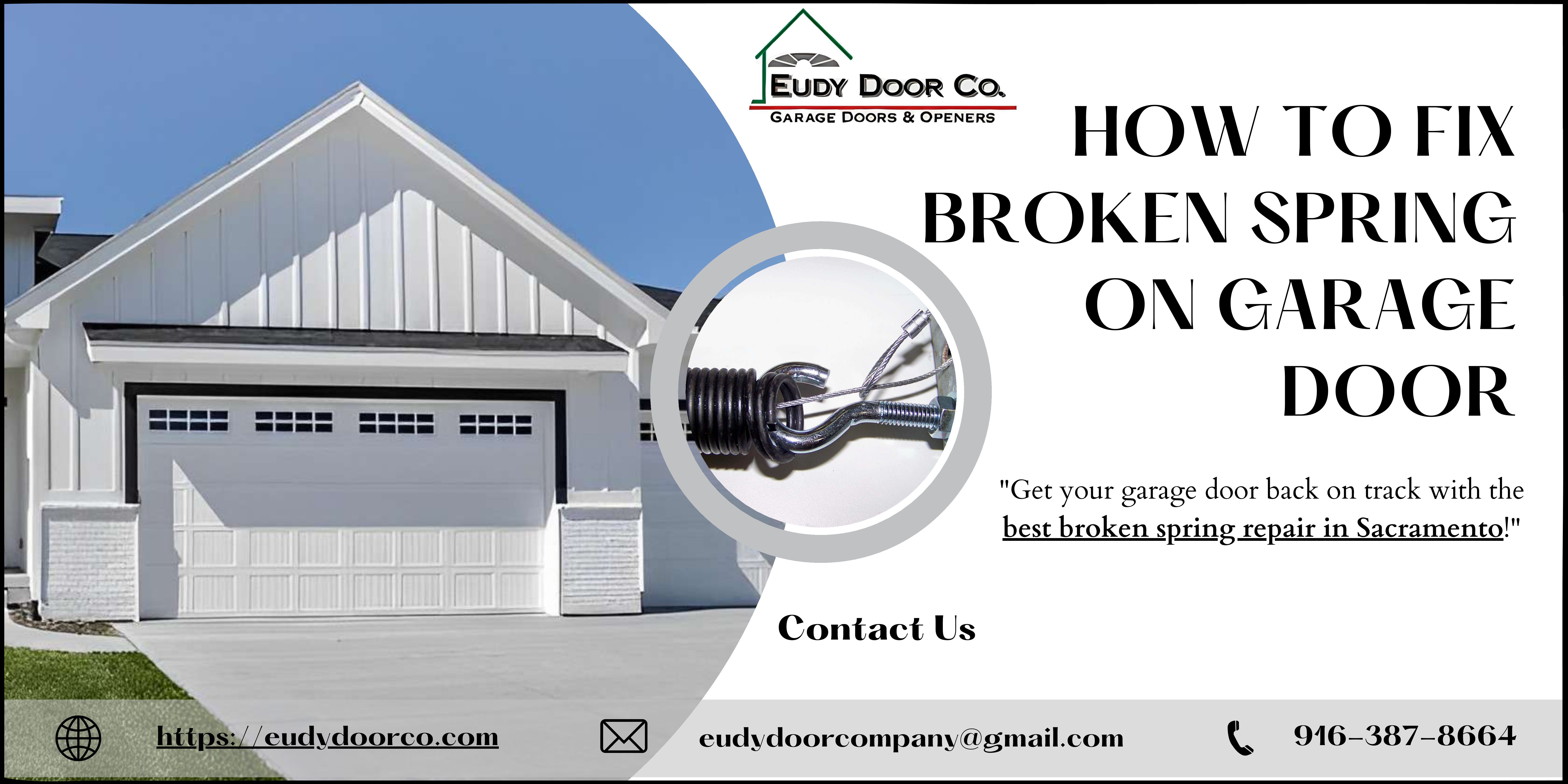 How To Fix Broken Spring On Garage Door