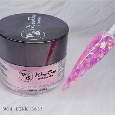 653 WOW Pink Glitter 1oz/28g Wowbao Acrylic Powder Profile Picture