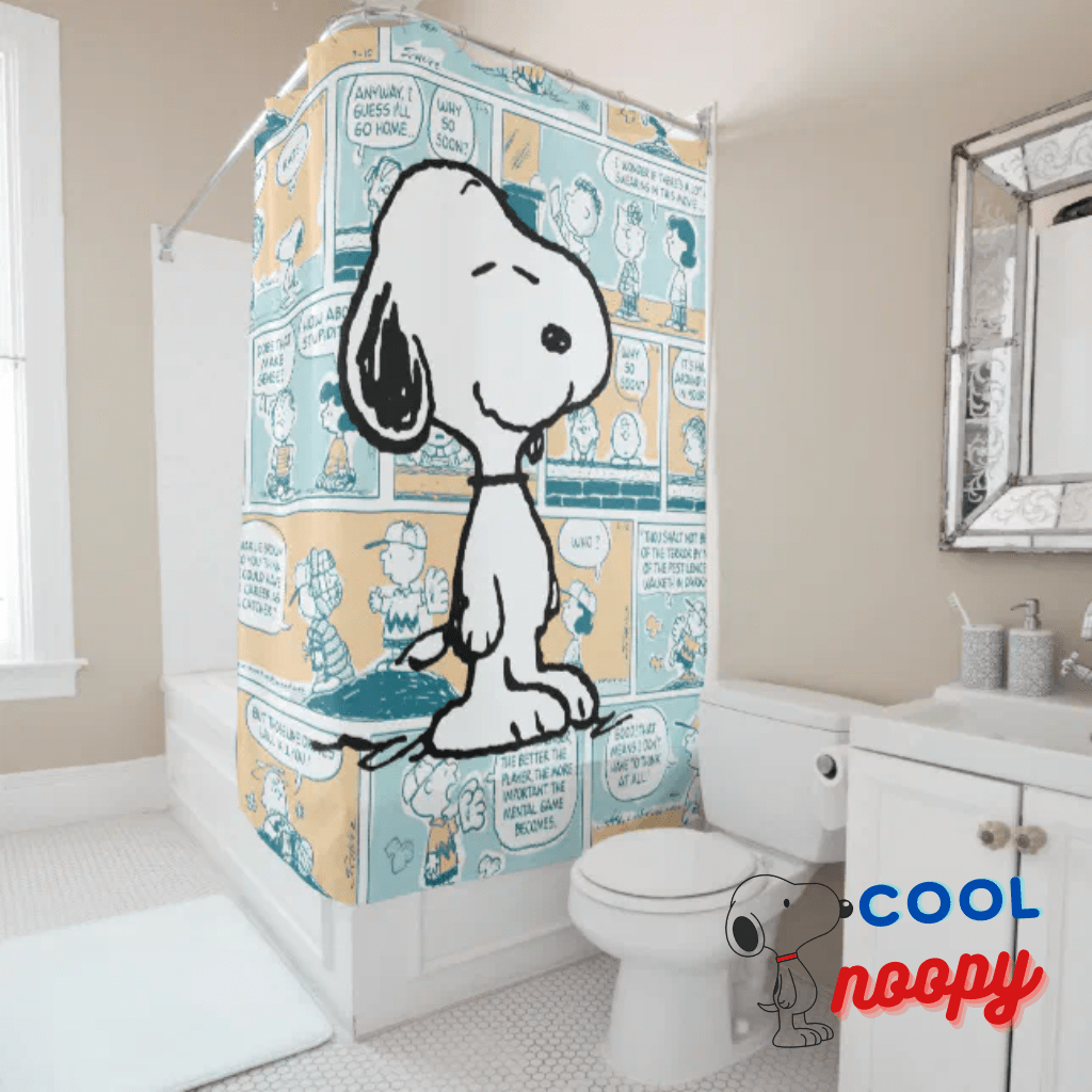 Snoopy Shower Curtain Collection: Transform Your Bathroom with Peanuts Charm