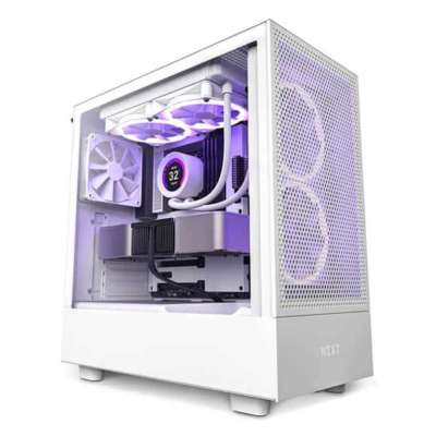 NZXT H5 Flow Mid Tower Cabinet (E-ATX) (White) Profile Picture