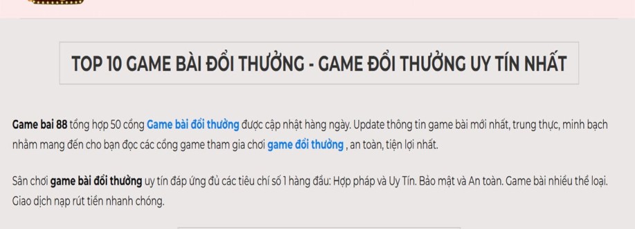 Top 10 Game Bài Đổi Thưởng Cover Image